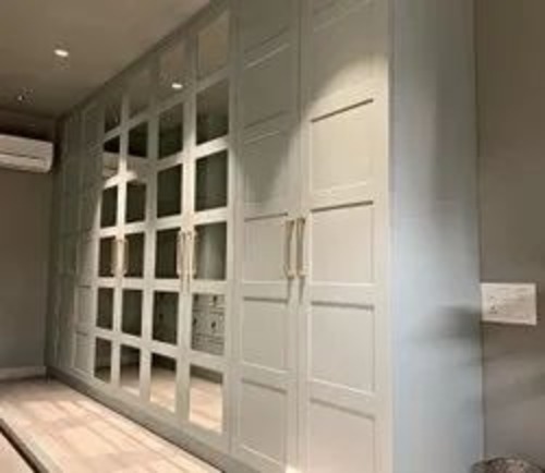 White Pu Wooden Wardrobe