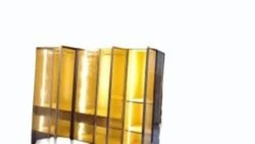Wooden Glass Wardrobe