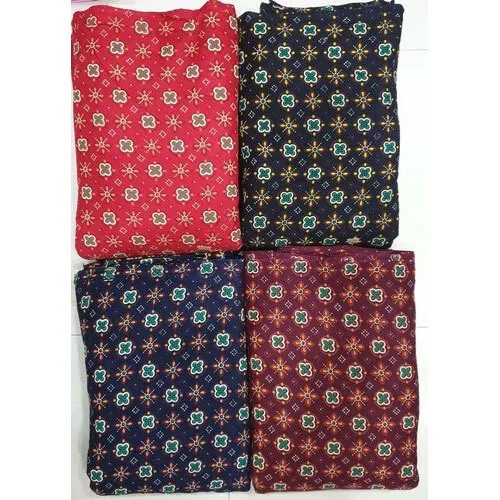 Pure Cotton Chanderi Printed Fabric