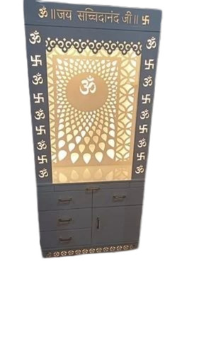 White Gloss Designer Corian Mandir