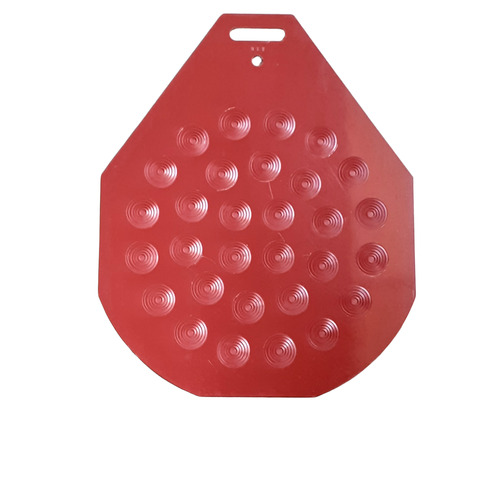Bun Divider Rounder Plates - Color: Red