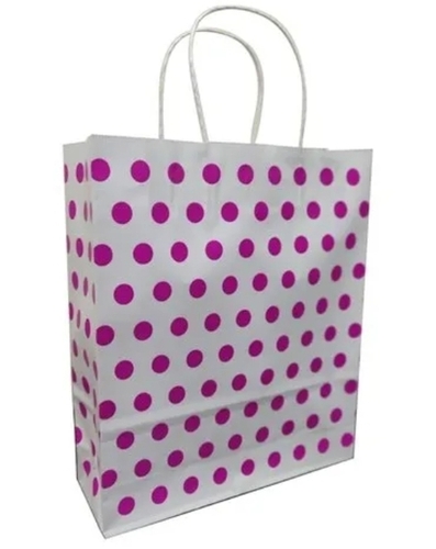 Dot Print Paper Carry Bags