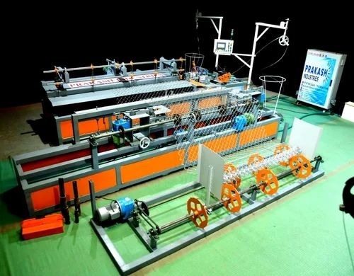 Fully Automatic Semi Double Wire Chain Fencing Machine
