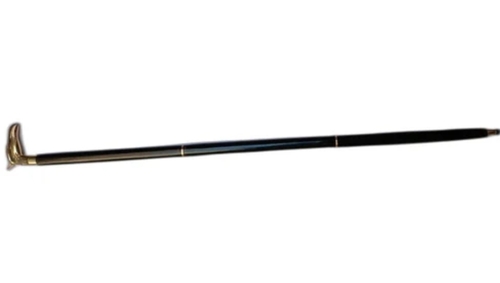 Wooden Knob Handle Brass Eagle Face Walking Stick