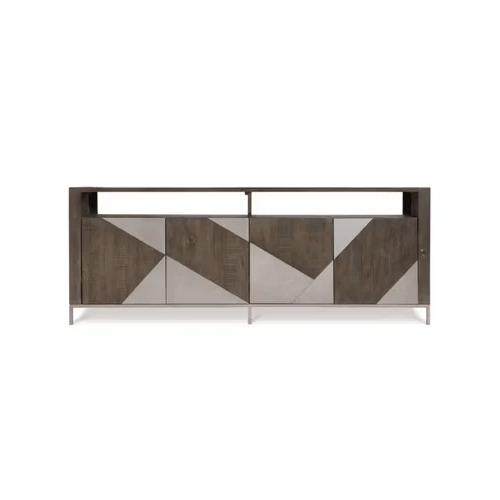 Cement Finish Mango Wood Sideboard