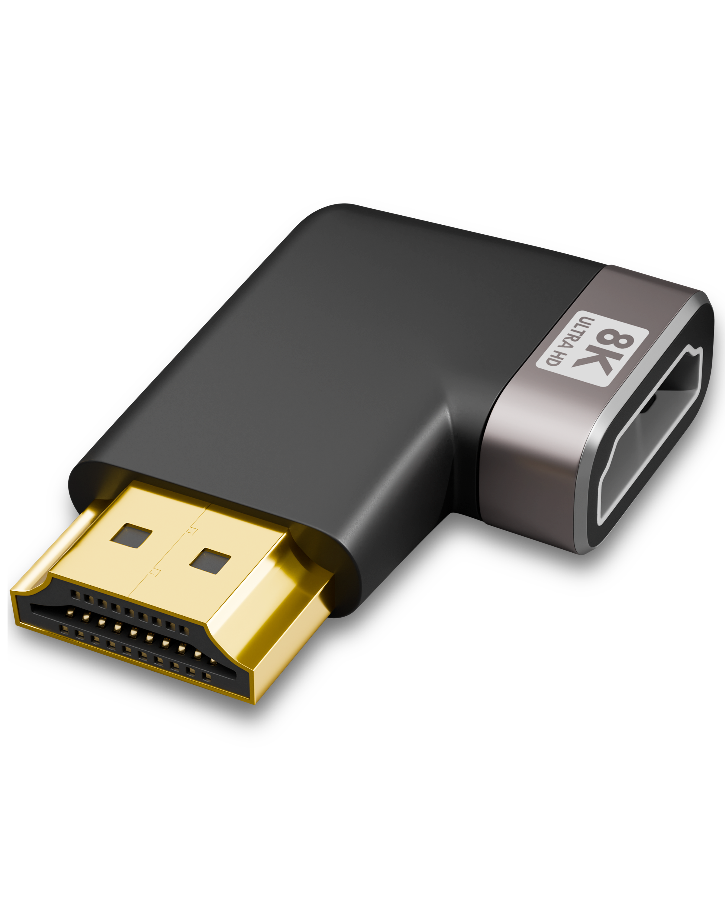 Fedus 8K Ultra Hd Hdmi Connector L Shape Flat Male To Female Converter - Application: Computer