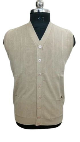 Men Woolen Sleeveless Sweater