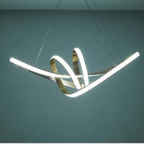 Neolon Gold Rose Colour Chandelier Ceiling Light 