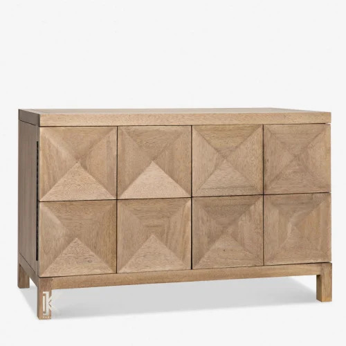 Pyramid Texture Mango Wood Sideboard