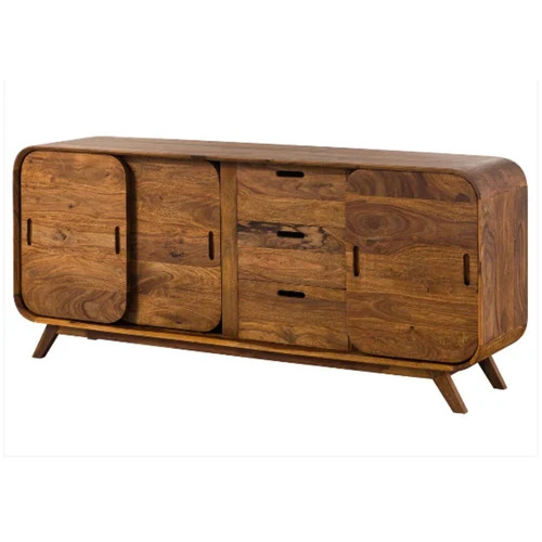 Round Corners Solid Wood Sideboard