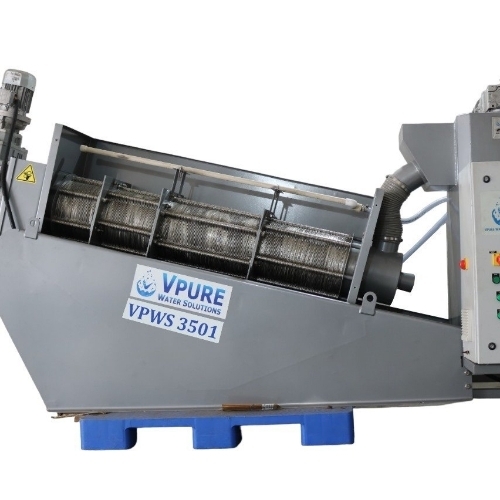 Sludge Dewatering Screws Press