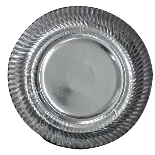 12 Inch Rinkle Paper Plate Silver Thali - Capacity: 1 Kg