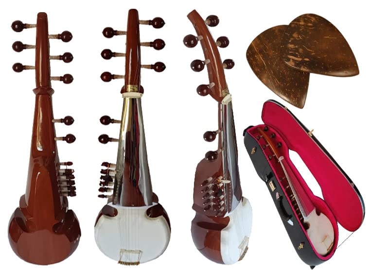 Sarod Amjad Ali Khan Style With Fiber Case Single Tune Wood