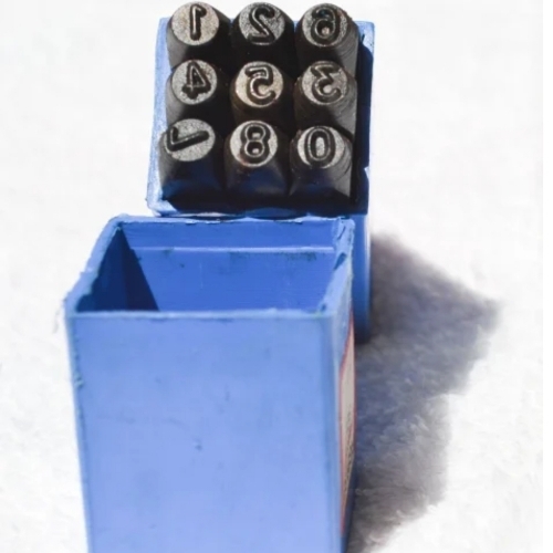 Steel Number Punch Set