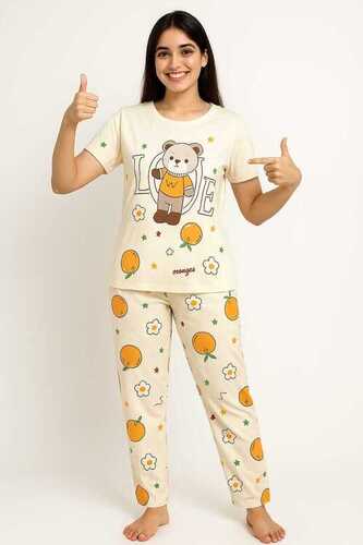 woman cotton night suit Premium Quality Ladies Cotton Night Suit - Stylish & Comfortable (Bulk Orders Only)