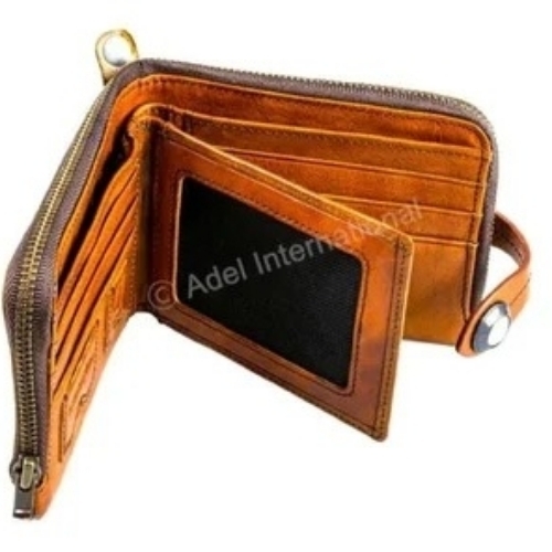 Zip Around Leather Wallet