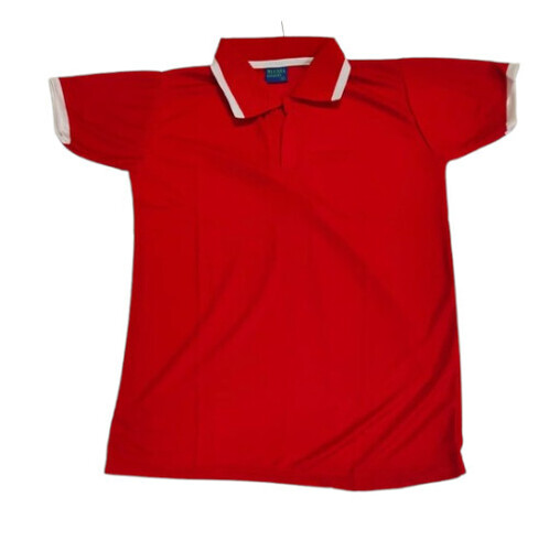145 GSM Red Cotton Men T Shirt