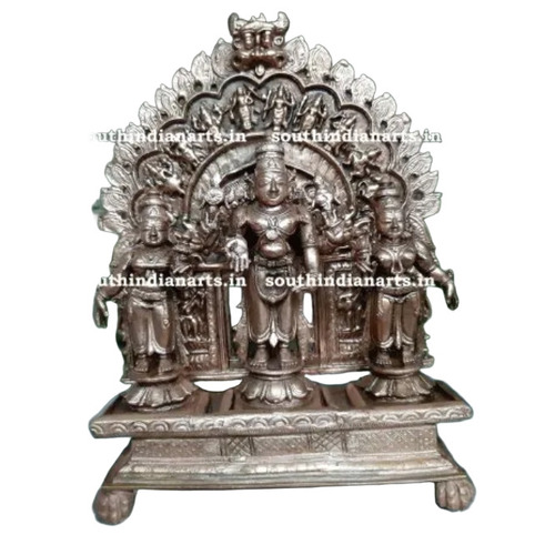 Copper Handmade Idol Perumal Arch Set 7inch
