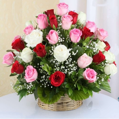 Flower Arrangement Basket Bouquet