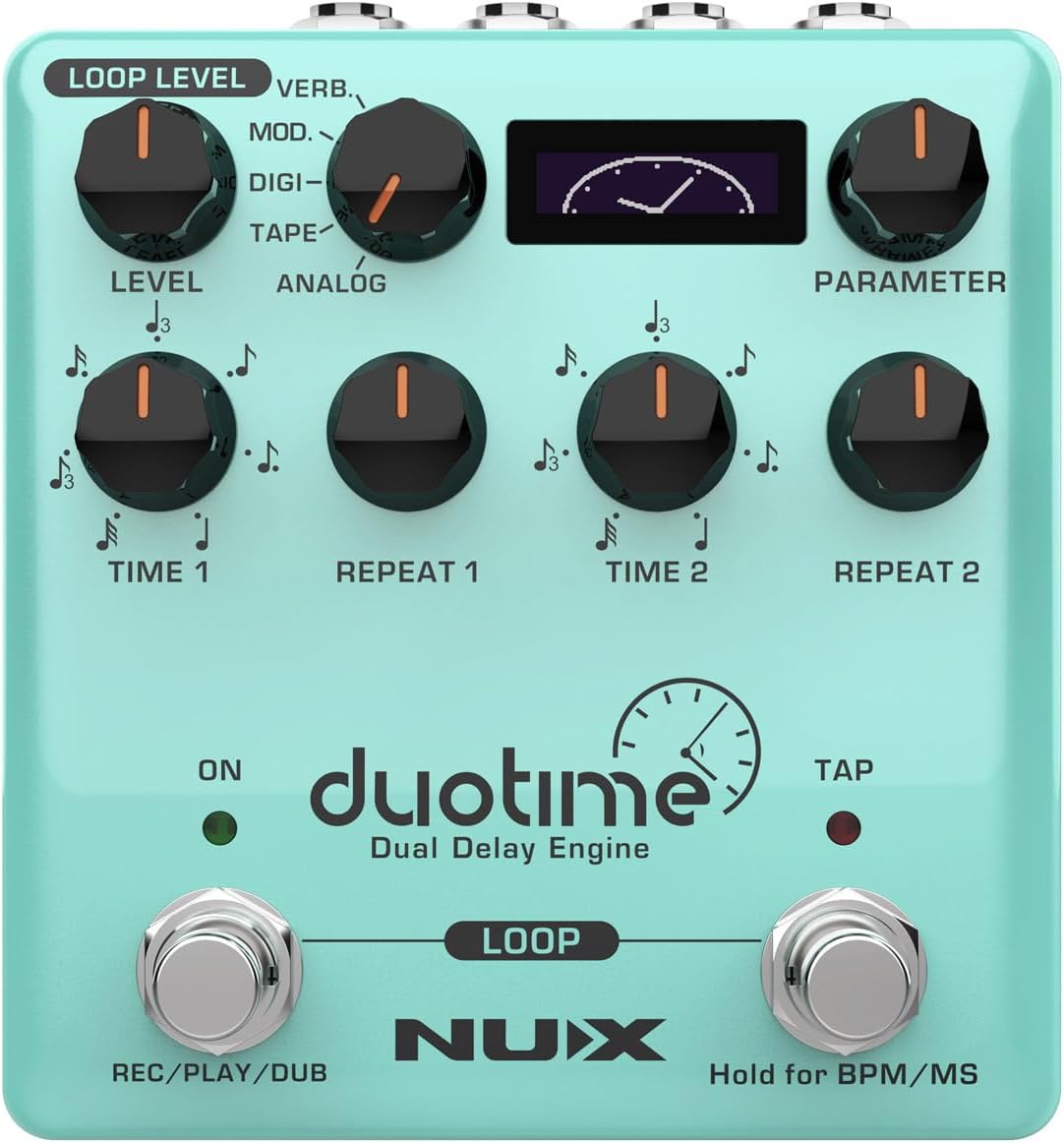 Nux Duotime Stereo Delay Pedal With Independent Time Analog Delay