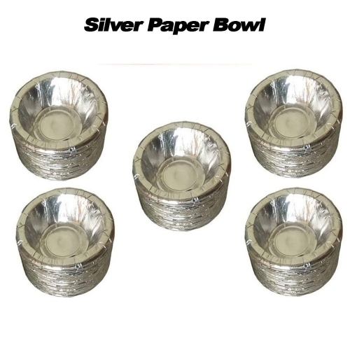 Silver Paper Bowl