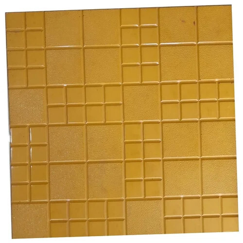 Yellow Concrete Chequered Tiles