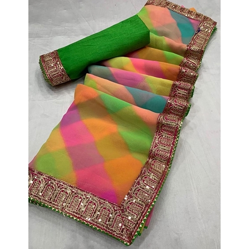 Hand Bandhani Sarees