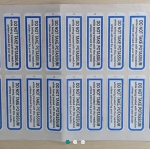 Pvc White Pharmacy Sticker