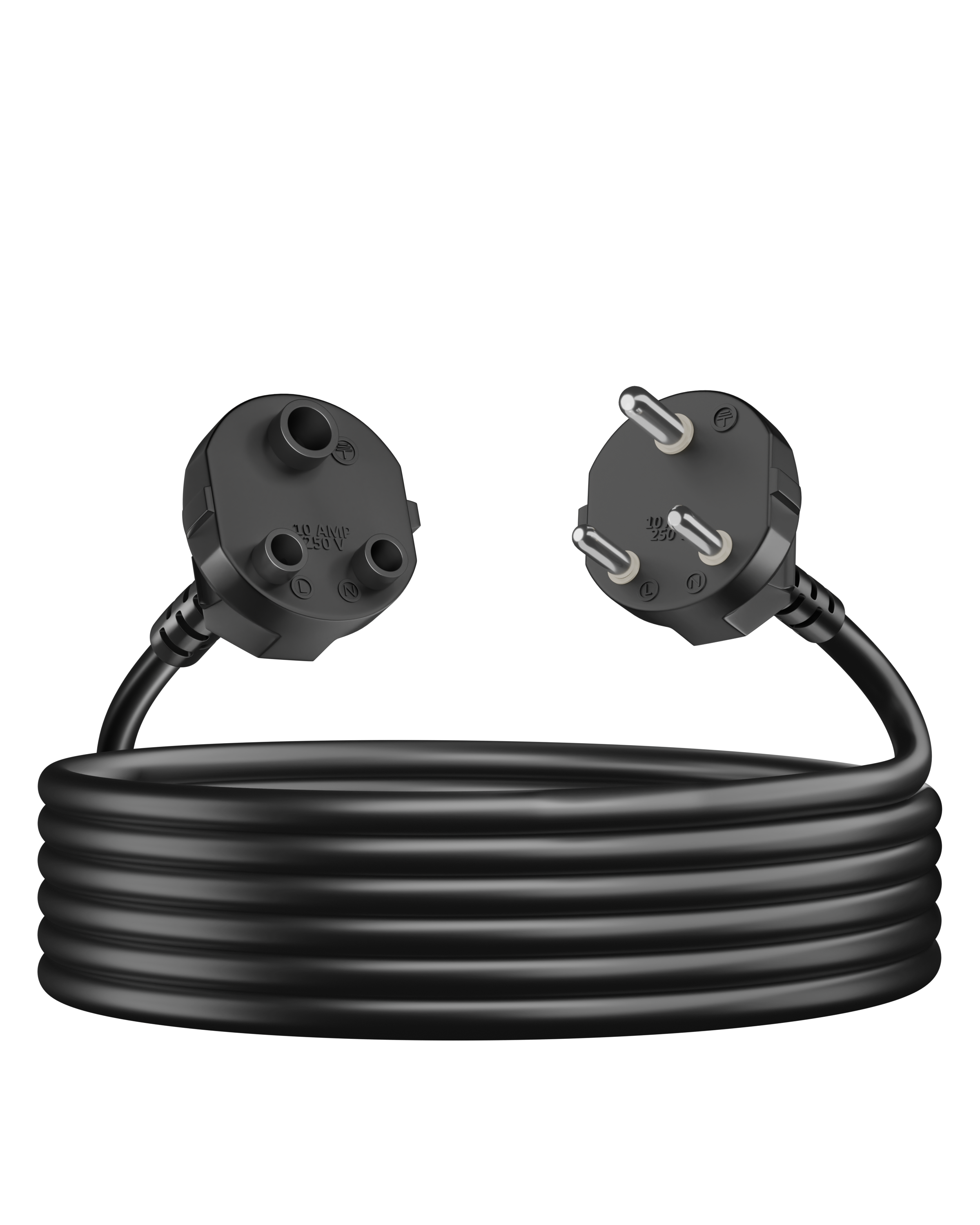 18Awg Heavy Duty 3 Pin Power Extension Cord - Material: Pvc