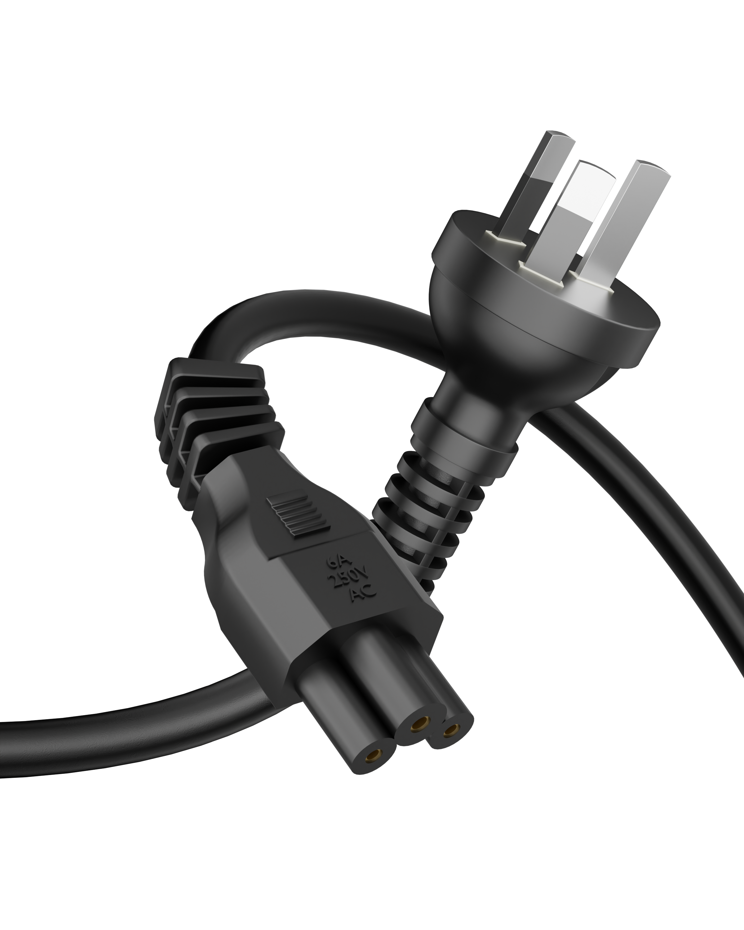 3 Prong AU Australia SAA 3 Pins Plug 18 AWG Power Cord