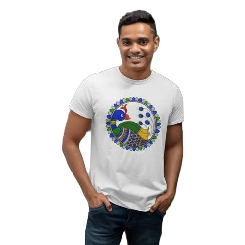 Customized Printed T-Shirt - Color: White