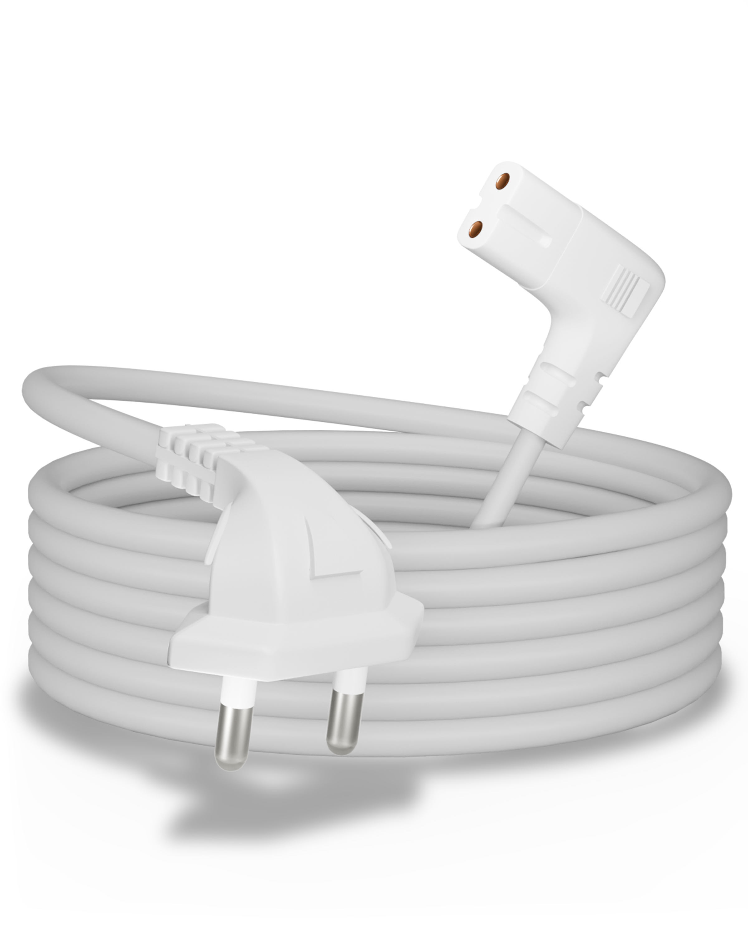 FEDUS 1.2 Meter 2 Pins L-Shape Universal Replacement AC Power Cord Cable Wire