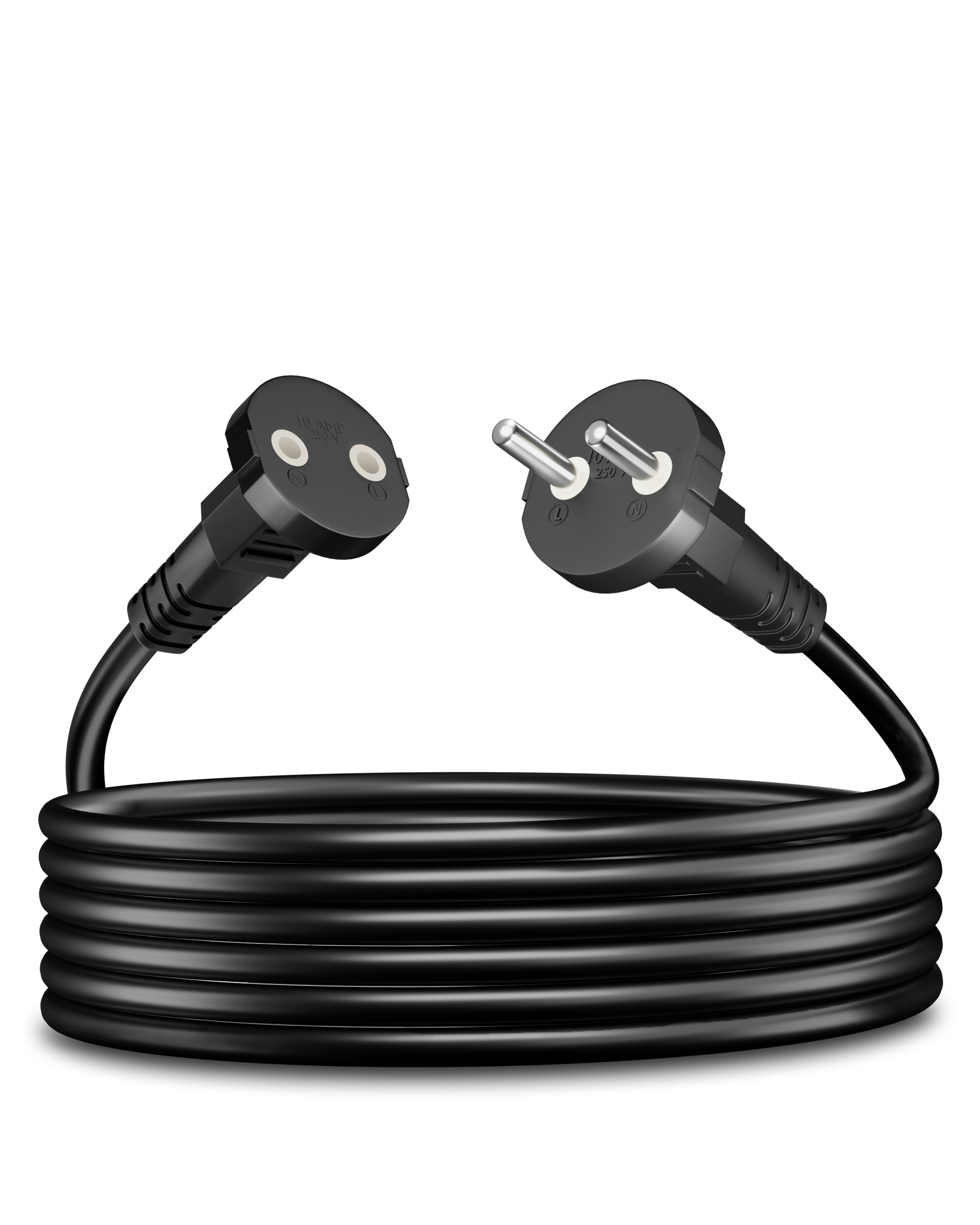 FEDUS 1.5M Long 18AWG Heavy Duty Male to Female 2 Pin Power Extension Cord Wire, 10amp Indoor Outdoor Power Cord Extension Electrical Extender Power Cable for appliances, Electronics and Power Tools