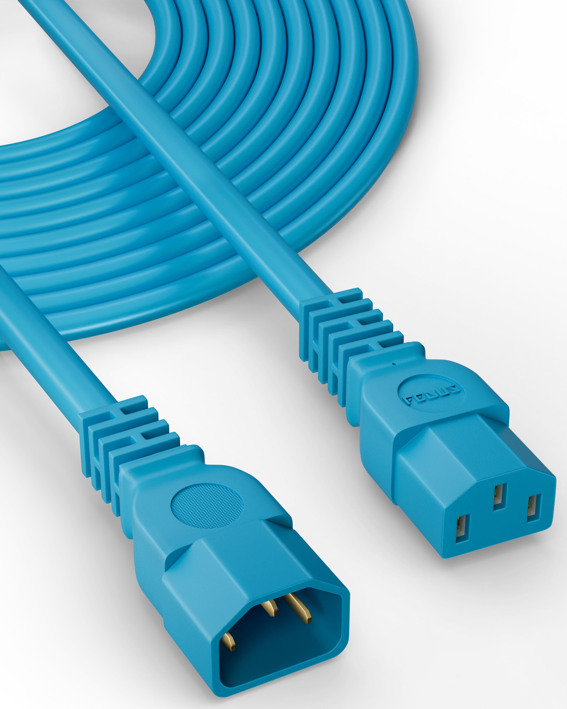 Fedus 3 Meter Iec C13 To C14 Link Power Cable - Color: Green