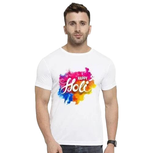 Men Holi Printed T Shirt