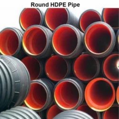 Round HDPE Pipe - 2-4 Inch Diameter 6 Meter Length Red and Black | High Durability Corrosion Resistant Flexible Lightweight Leak-Proof Joints UV Resistant Impact Resistant Eco-Friendly Ideal for Water Gas Drainage