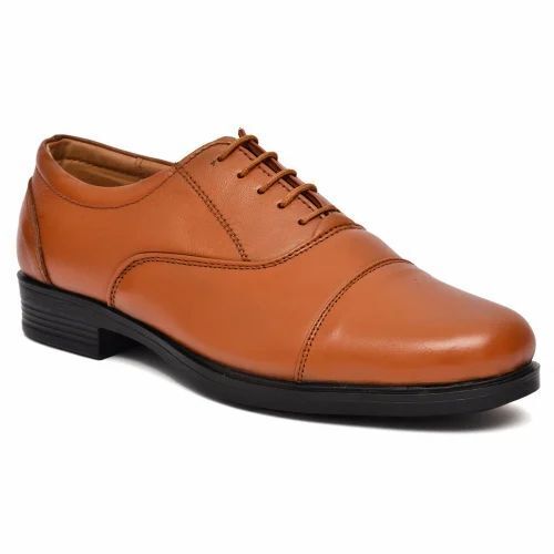 Tan Leather Shoes By Saurabh Shoes