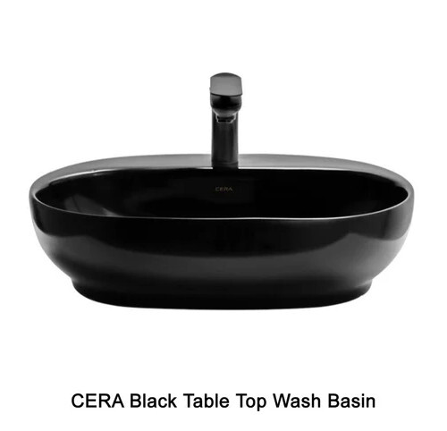 CERA Black Table Top Wash Basin