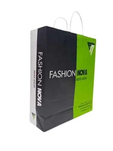 Full Solid Printed Shopping Kraft Paper Bag