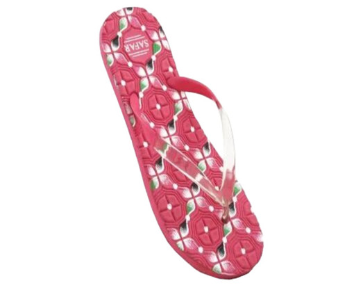 Ladies Pink Rubber Slipper