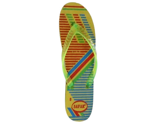 Ladies Yellow Rubber Slipper