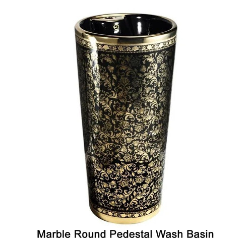 Marble Round Pedestal Wash Basin