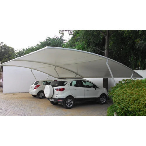 Mild Steel Car Parking Tensile Structure