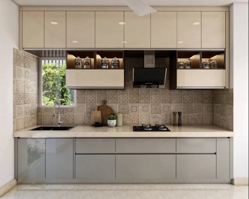 Modular Kitchen Cabinet - Door Surface: Acrylic