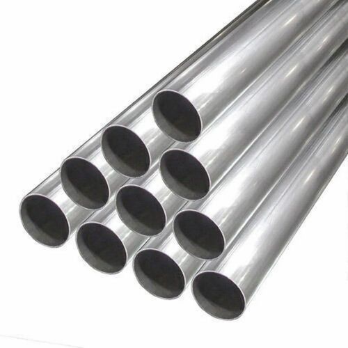 Silver Color Ss Round Pipes