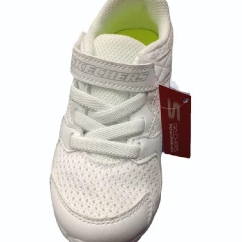 Skechers White Unisex School Shoes