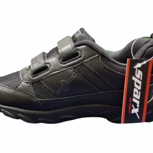 Sparx Black Velcro School Shoes 