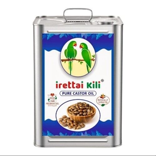 Castor Oil Packaging Tin - Color: Silver