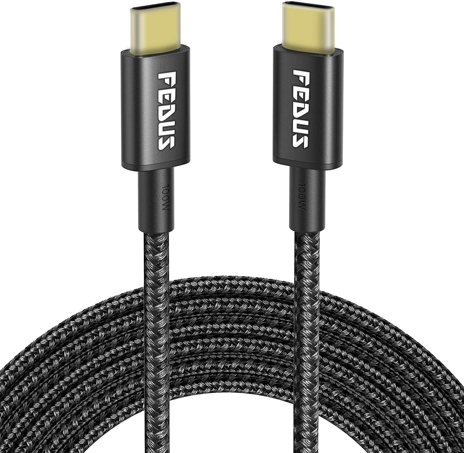 Fedus 9.8 Feet/3 Meter Type-C To Type C Fast Charging Cable Usb 3.0 20V/5A Fast Pd Charger 100W Output Usb C Braided Cord - Body Material: Nylon