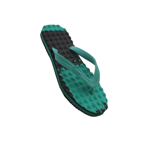 Dotted Green Rubber Slipper